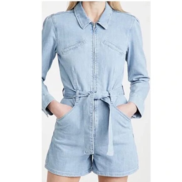 Paige denim Jemma long sleeve romper - 4 - Picture 1 of 5